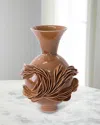 Lorene Cavagna Ceramique Topiaire Stoneware Vase, 13" In Topiaire