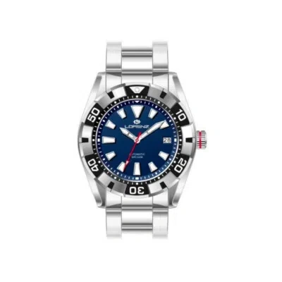 Pre-owned Lorenz Automatic Mens Wristwatch  26170bb Stainless Steel Blue Sub 100mt