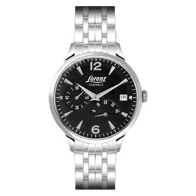 Pre-owned Lorenz Automatic Mens Wristwatch  30160bb Stainless Steel Black