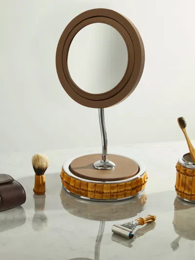 Lorenzi Milano 2bamboo Vanity Mirror In Multi