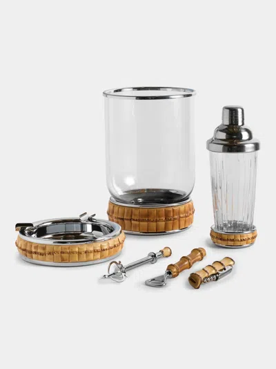 Lorenzi Milano Bamboo Barware Collection