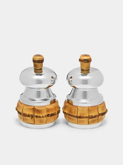 Lorenzi Milano Bamboo Salt And Pepper Mills (set Of 2)