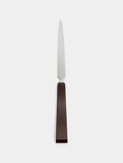 Lorenzi Milano Ebony Letter Opener  Abask Luxury Gift In Brown