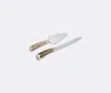 Lorenzi Milano Stag Antler Cake Set In Brown In Brown, Silver