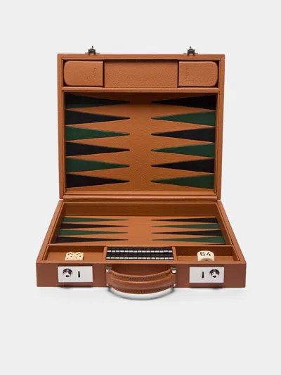 Lorenzi Milano Leather Backgammon Set  Abask Gift Set In Adult