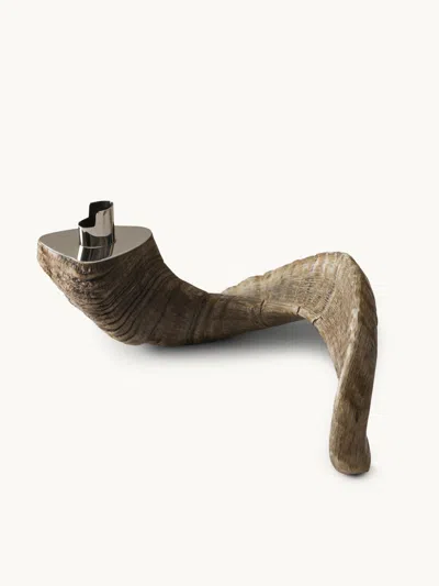 Lorenzi Milano Ram Desk Lighter In Brown
