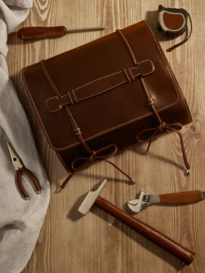 Lorenzi Milano Set Of 15 Leather Tools With Case