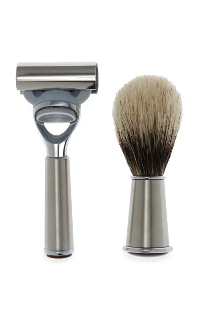 Lorenzi Milano Traveling Shave Set In Black