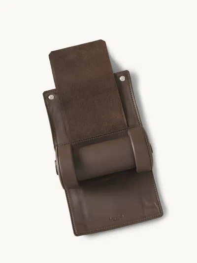 Lorenzi Milano Watch Case Brown Leather