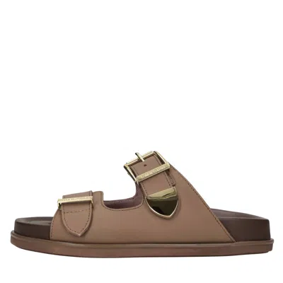 Lorenzo Mari Flat Shoes In Brown
