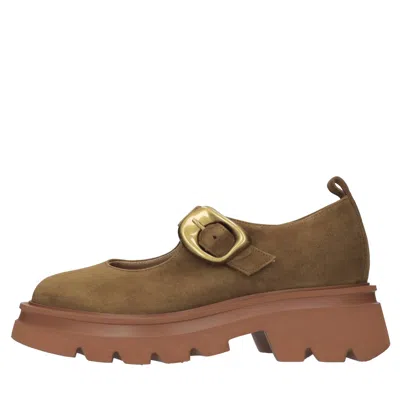 Lorenzo Mari Flat Shoes In Brown