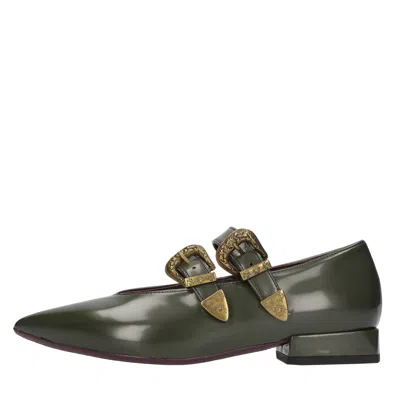 Lorenzo Mari Flat Shoes In Green