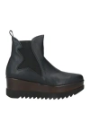 Lorenzo Mari Woman Ankle Boots Black Size 10 Textile Fibers In Black