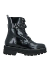 Lorenzo Mari Woman Ankle Boots Black Size 7 Soft Leather In Black