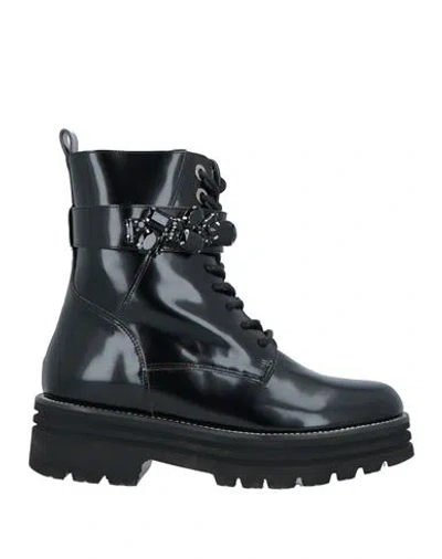 Lorenzo Mari Woman Ankle Boots Black Size 7 Soft Leather