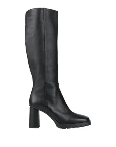 Lorenzo Mari Woman Boot Black Size 10 Leather