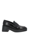 Lorenzo Mari Woman Loafers Black Size 11 Textile Fibers In Black