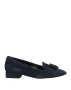 Lorenzo Mari Woman Loafers Midnight Blue Size 10 Soft Leather