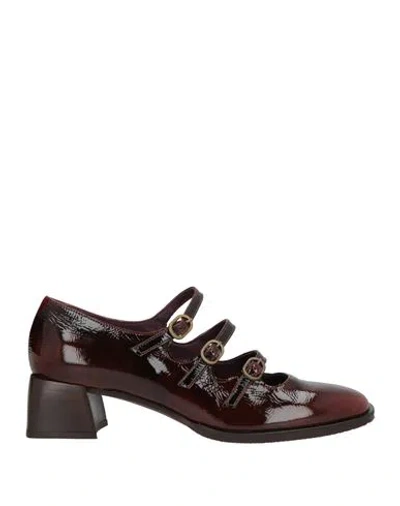 Lorenzo Mari Woman Pumps Brown Size 9 Leather