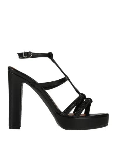 Lorenzo Mari Sandals In Black
