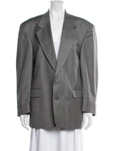 Pre-owned Lorenzo Mari Wool Blazer In Grey