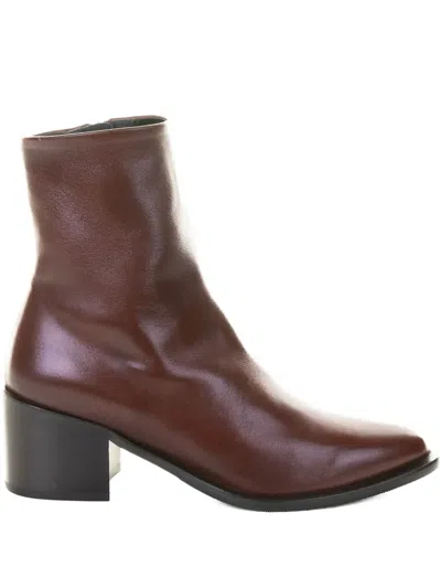Lorenzo Masiero Lucrezia Nappa-leather Boots In Brown