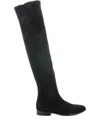 Lorenzo Masiero Suede Over-the-knee Boots In Black