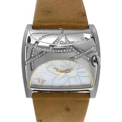 Pre-owned Lorenzo Pozzan Italy Wom Watch Stratosphere Swiss Movement 0.60ctw Diamonds.