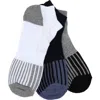 Lorenzo Uomo 3-pack Ankle Socks In Grey/blue/white