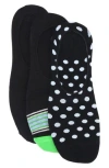 Lorenzo Uomo 3-pack Fashion No-show Socks In Black Multi