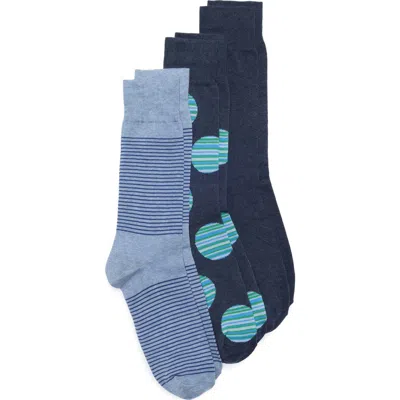 Lorenzo Uomo Assorted 3-pack Dress Socks In Multi
