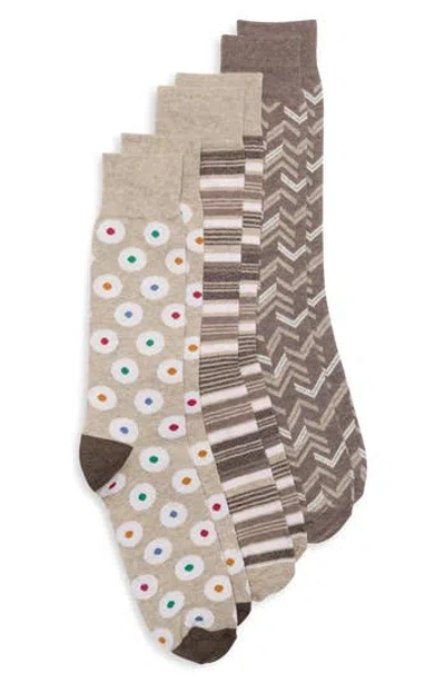 Lorenzo Uomo Assorted 3-pack Dress Socks In Multi