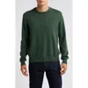 Lorenzo Uomo Merino Wool & Cashmere Crewneck Sweater In Kale
