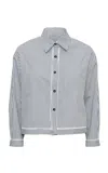 Loretta Caponi Assia Pinstripe Cotton Top