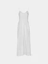 Loretta Caponi Bianca Embroidered Cotton Dress Size: Xs  Abask Luxury Gift In  White