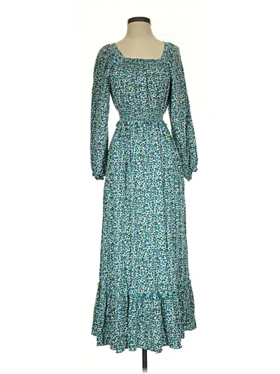 Pre-owned Loretta Caponi Casual Dress In Blue