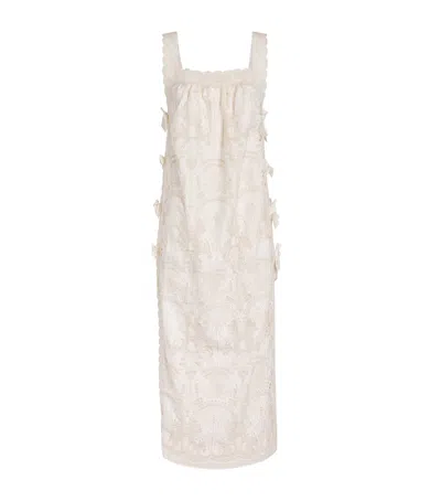 Loretta Caponi Cotton Fiocchini Nightdress In Pattern