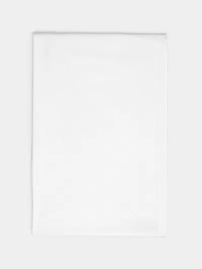 Loretta Caponi Cotton King-size Bottom Sheet  Abask Luxury Gift In White
