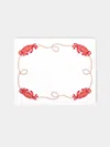 Loretta Caponi Crabs With Rope Hand-embroidered Linen Placemats (set Of 2)