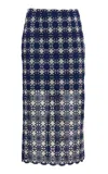 Loretta Caponi Daria Macrame Cotton Skirt