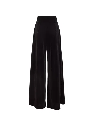 Loretta Caponi Egnazia Palazzo Pants In Black