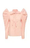 Loretta Caponi Eileen Pinstriped Cotton Top