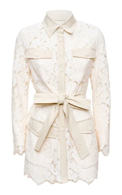 Loretta Caponi Eleonora Lace Macrame Jacket
