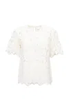 Loretta Caponi Erika Lace Macrame Top