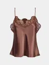 Loretta Caponi Esmeralda Silk And Lace Top Size: M