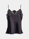 Loretta Caponi Esmeralda Silk And Lace Top Size: S