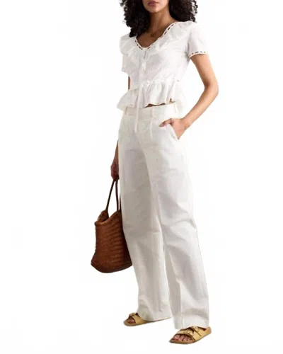 Loretta Caponi Giannella Shirt In Flowery Plumetis In Multi