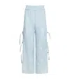 Loretta Caponi Lace-trim Clarissa Trousers In Blue