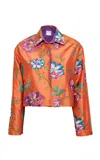 Loretta Caponi Odette Floral Silk Top