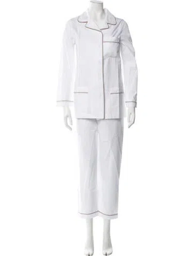 Pre-owned Loretta Caponi Pajamas In White